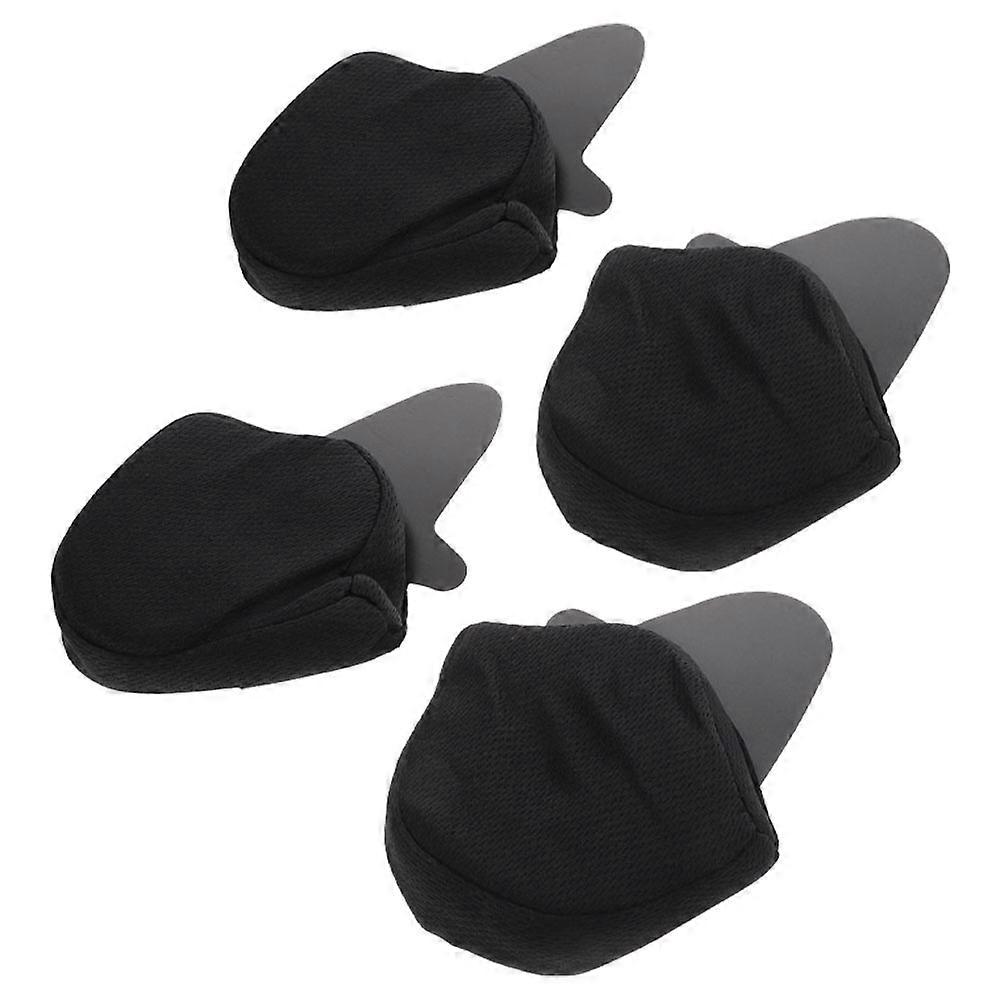 Motorcycle Ear Pads for Windproof Full Coverage 12Pcs Set Black