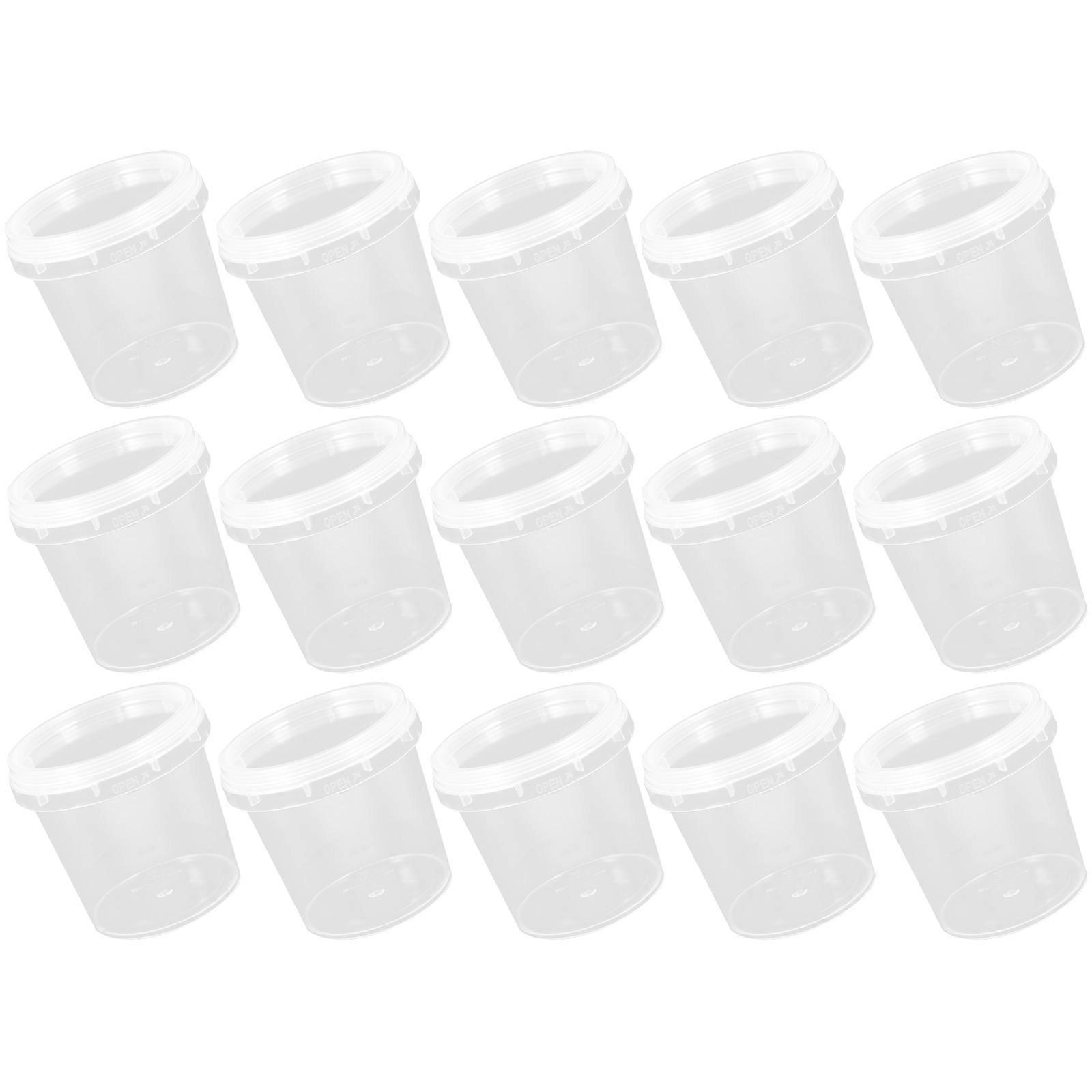 Clear Plastic Bucket Containers for Storage Purpose 36 Pieces