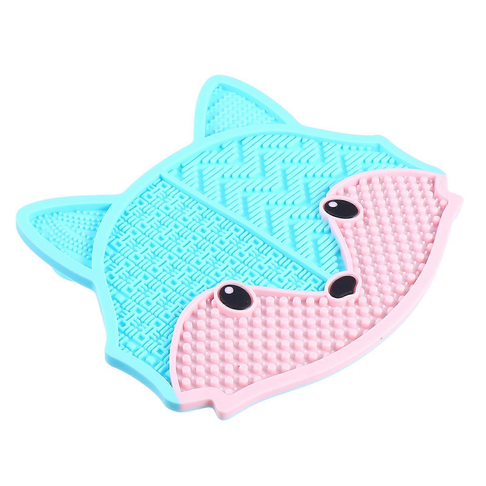 Makeup Brush Cleaning Mat Silicone Practical Tool for Cleaning Mat Suction Cup