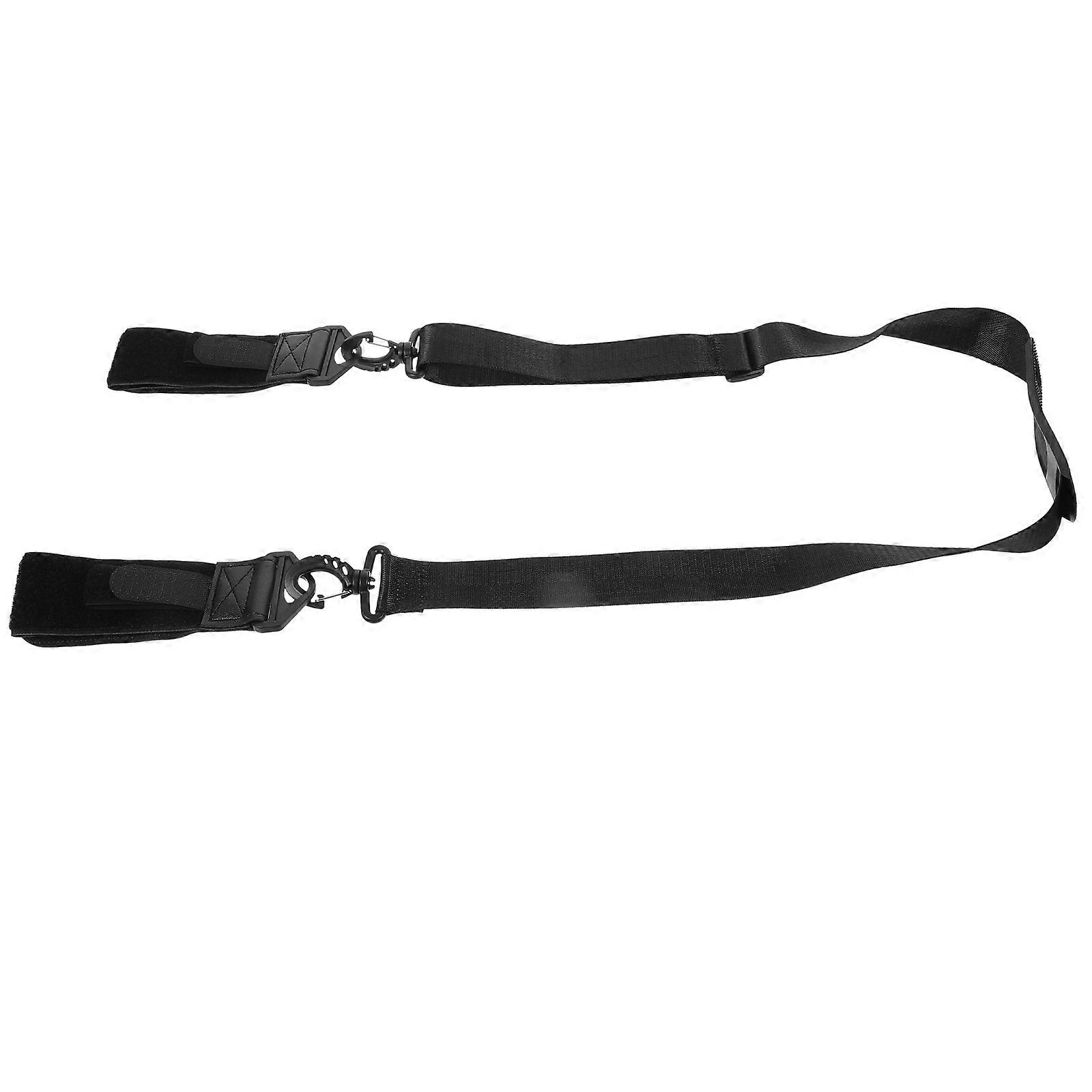 Skiing Accessories 4Pcs Load Sharing Adjustable Strap For Easy Folding Grey