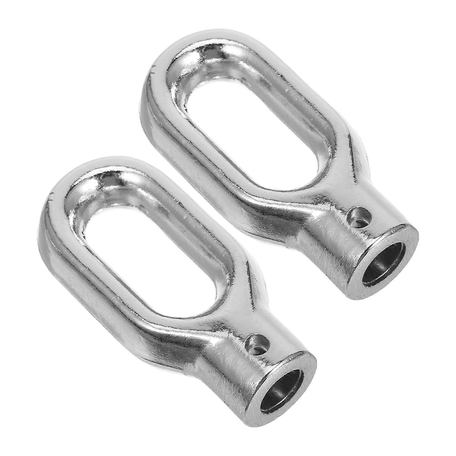 2pcs Outdoor Retractable Awning Rings Hooks Hanging Mounting Canopy Rings