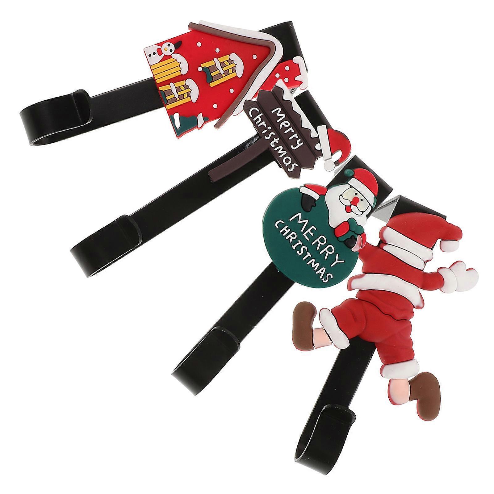 Stocking Holders for Mantle Fireplace Non Slip Metal Hooks 4Pcs