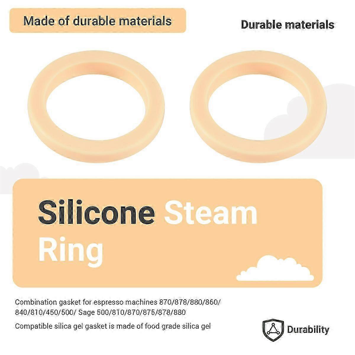 54Mm Silicone Steam Ring, 4Pack Grouphead Gasket for