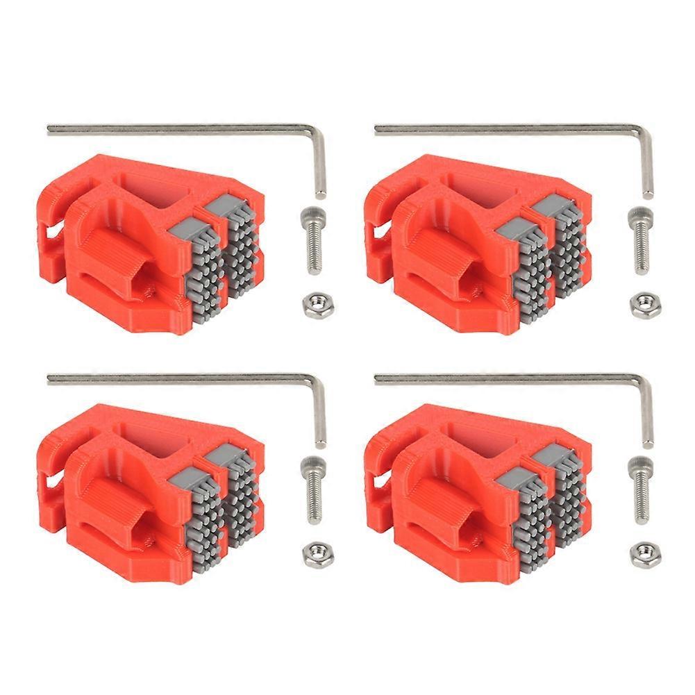 4sets for Bambu Make Print Head Cleaner Nozzle Brush Orange Red