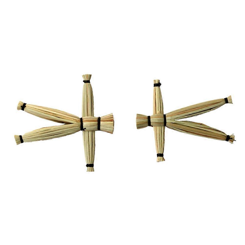 Halloween Toy Decoration Doll Performance Scarecrow Prop Beige 2Pcs