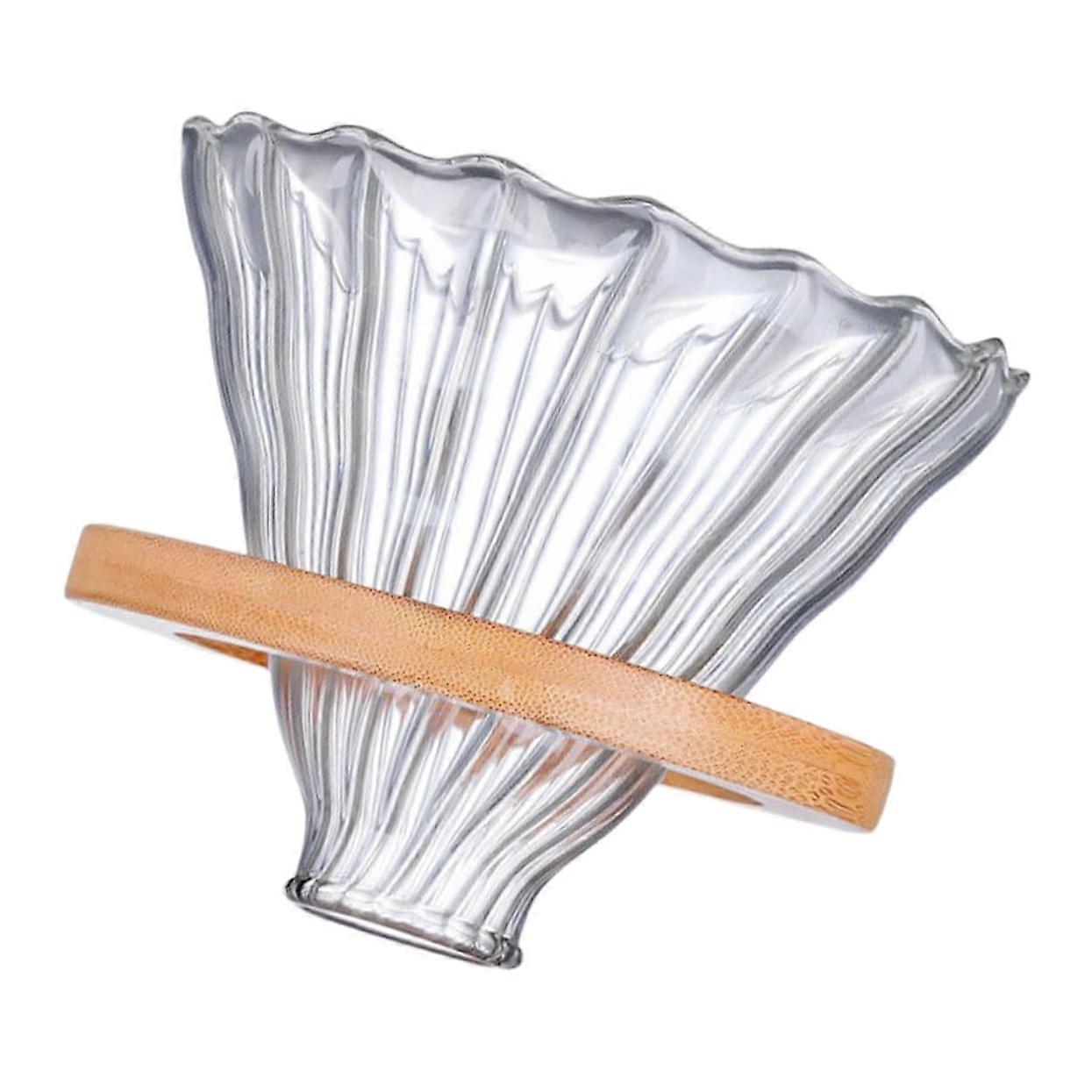 Borosilicate Glass Coffee Dripper Manual Pour Over Maker for Smooth Consistency Home Brewing