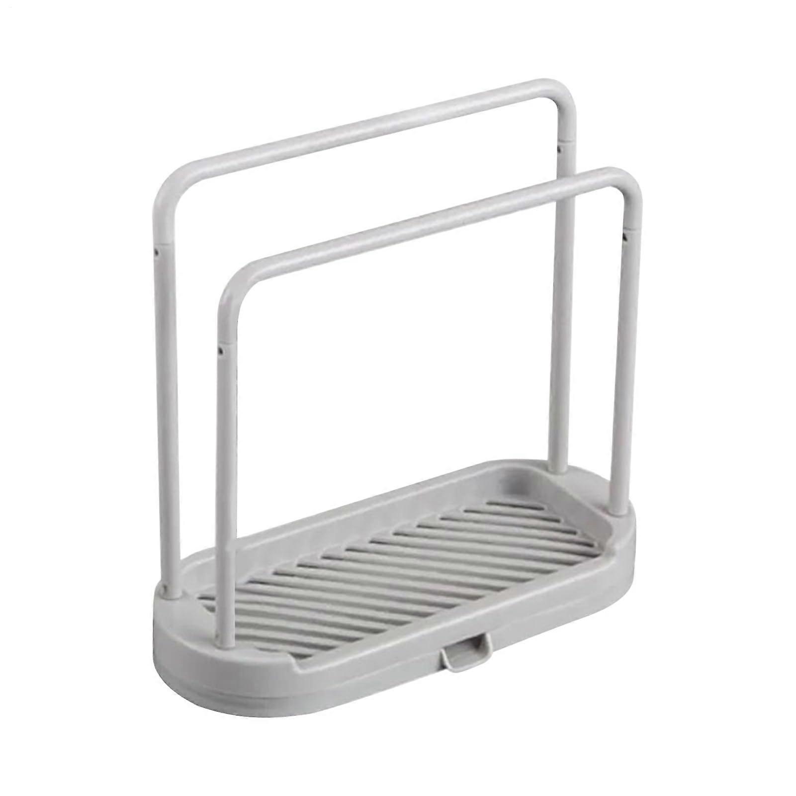 Sink Caddy with Removable Rack for Sponges and Towels, Plastic Kitchen Organizer, SpaceSaving Design