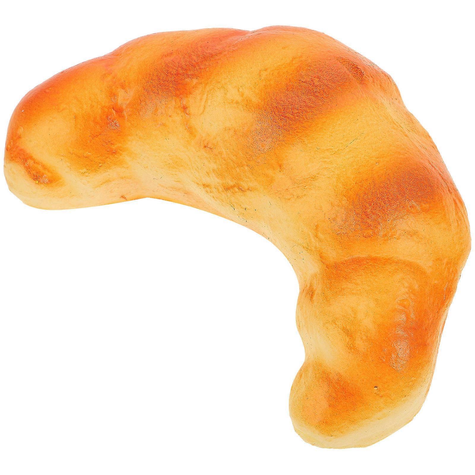 PU Bread Simulation Bread for Decoration 1 Piece Croissant Prop
