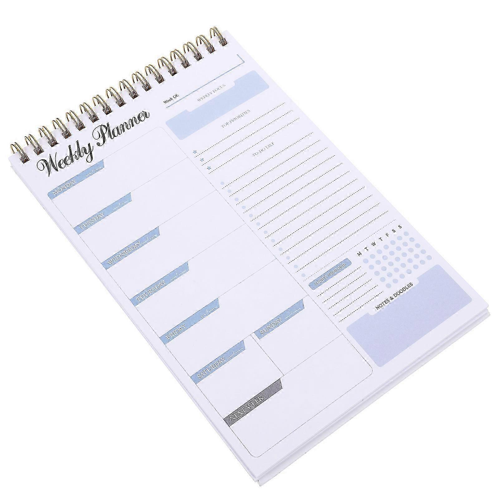 Daily Planner Notepad Portable Planner for Writing Use 5Pcs