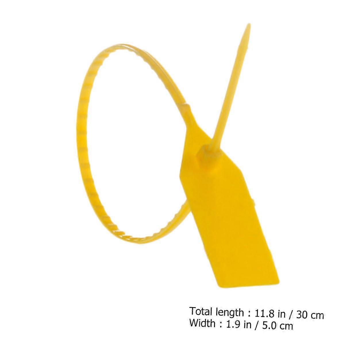 100pcs Plastic Security Seals Tamper Proof Pull Tight Tags for Cargo Containers Luggage