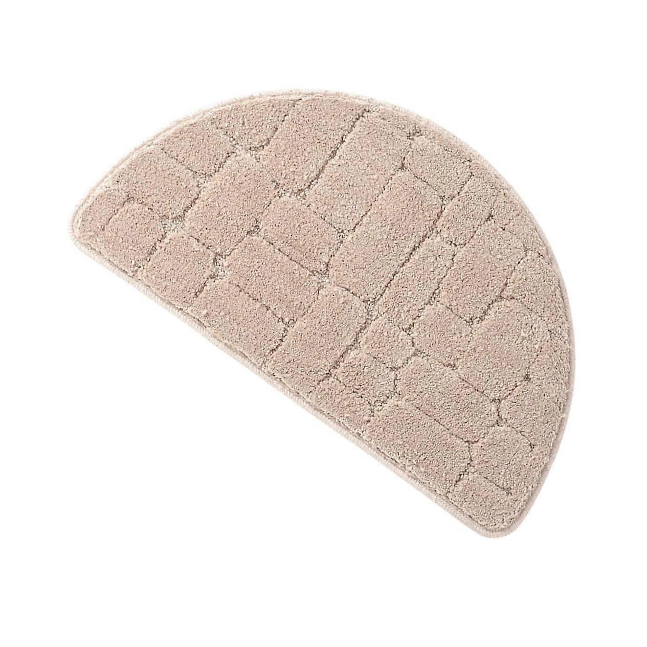 Bathroom Door Mat Half Circle Water Absorbent Rug for Bathroom and Kitchen, Soft Polypropylene