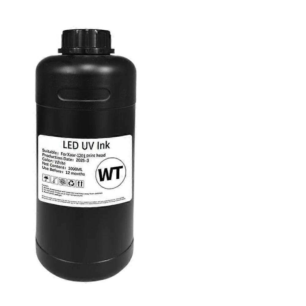 UV Curing Ink 1L for Xaar 1201 Flatbed Printer, Vibrant Colors and Broad Material Compatibility