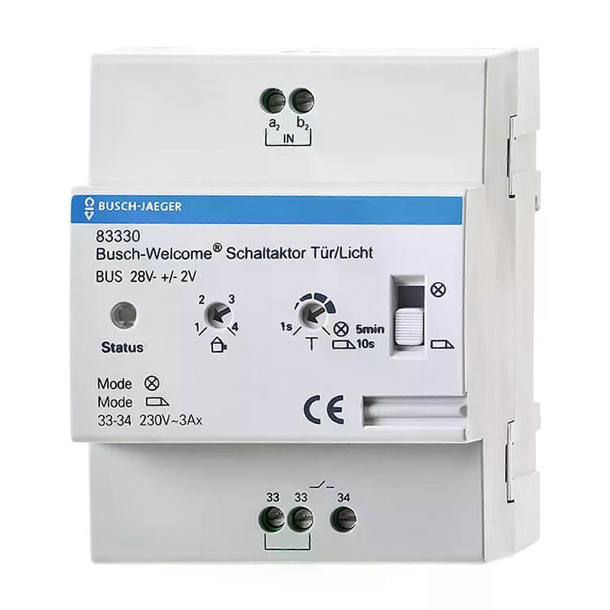 Busch-Jaeger Welcome Schaltaktor Tür/Licht REG 4 TE