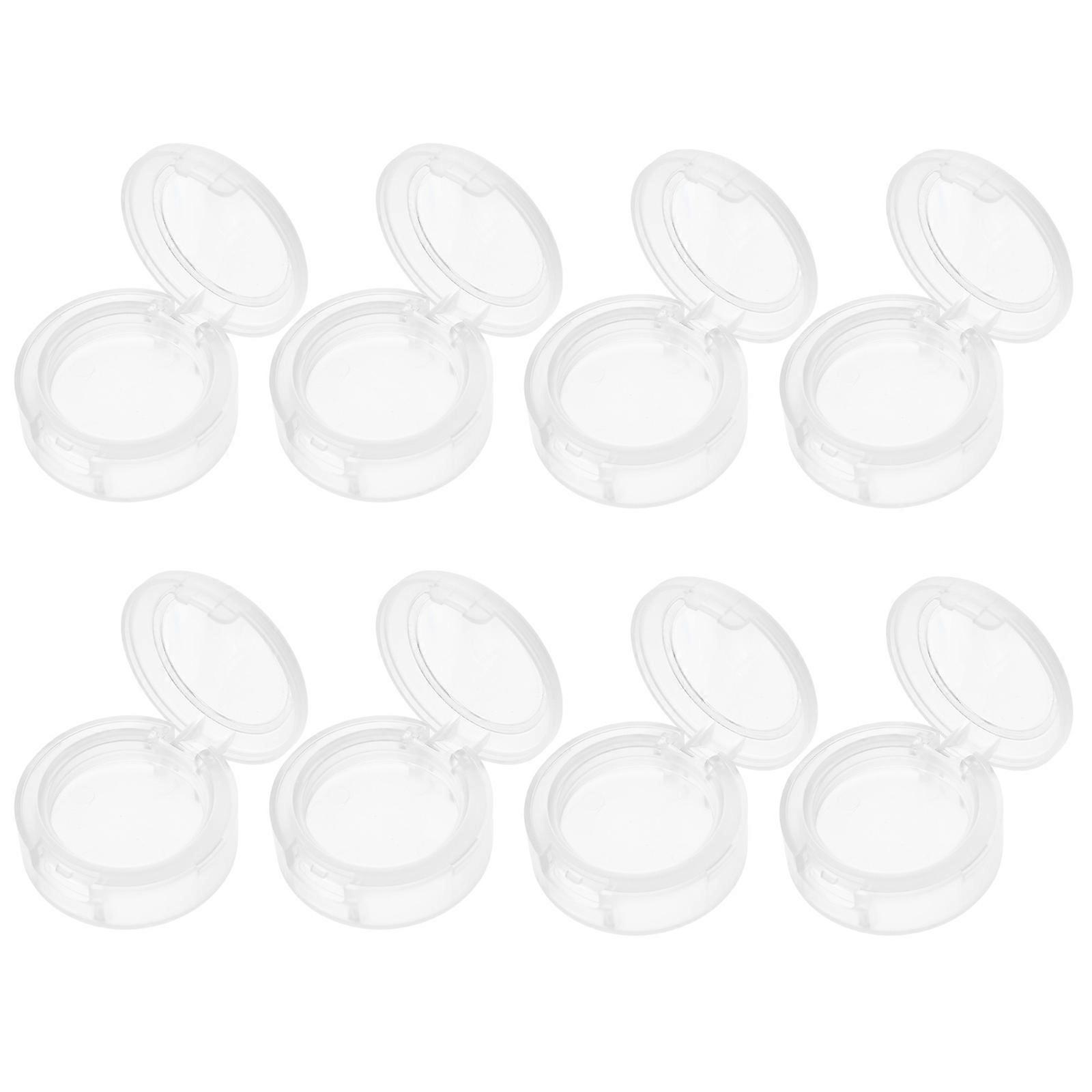 Eyeshadow Storage Box with Organizer Function 8Pcs White ABS Makeup