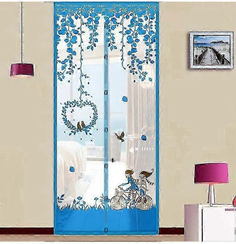 Záclonová sieťka Magic Door Mesh Zapínanie Fly Insect Bug Mosquito Screen Home Decor-90x210CM