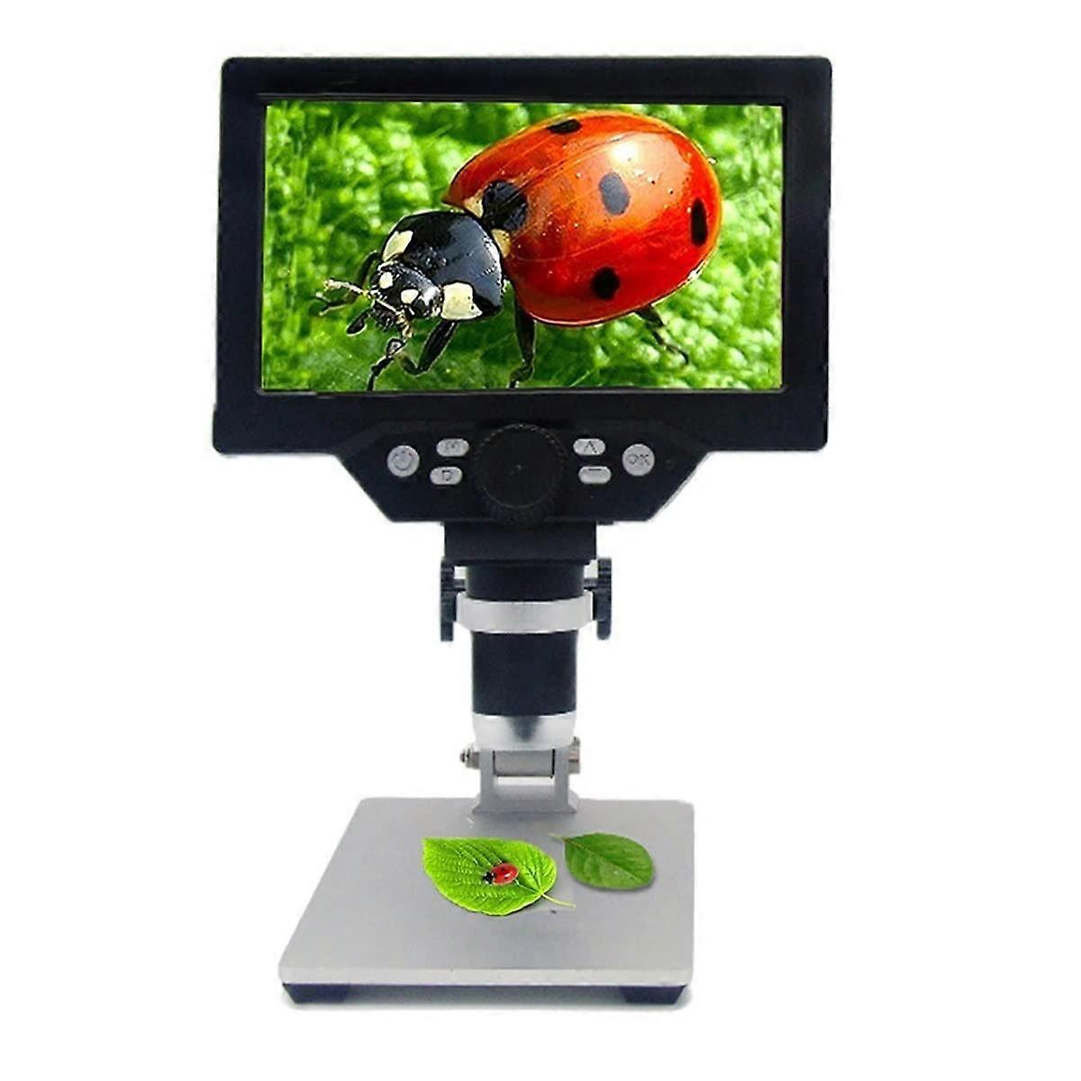 1200X Digital Microscope 7 Inch LCD Display 12MP Imaging Battery Kit for Adults