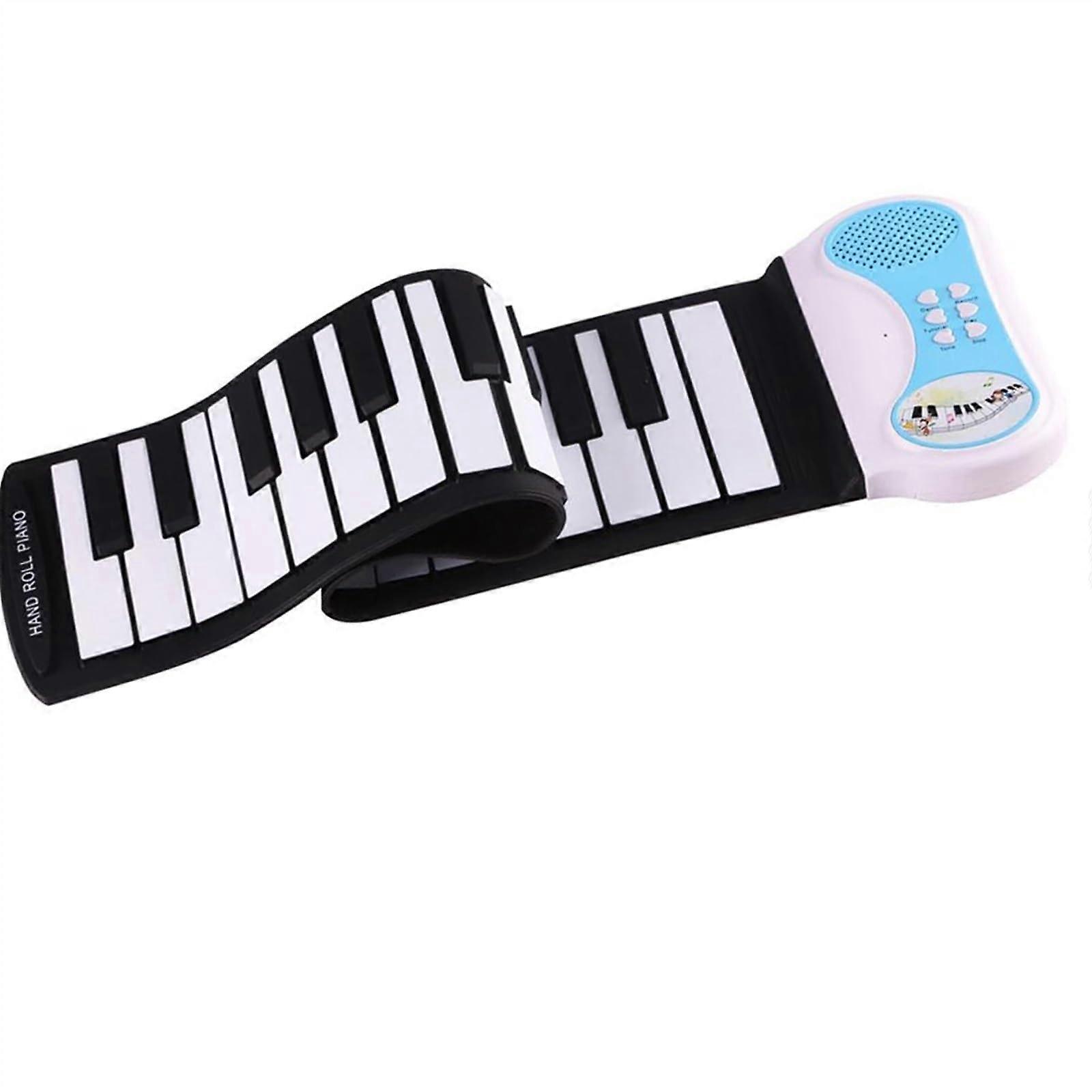 37 Keys Electronic Keyboard with Dual Timbre and Split Mode, Roll Up Piano for Beginners
