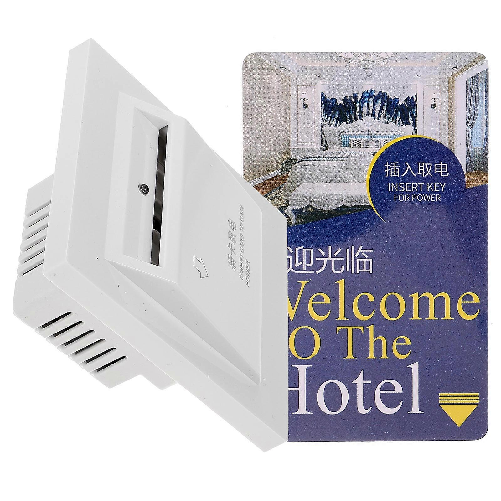 White Card Switch Room Device for Nurseries Pc Material for High Current Capacity 1Pack