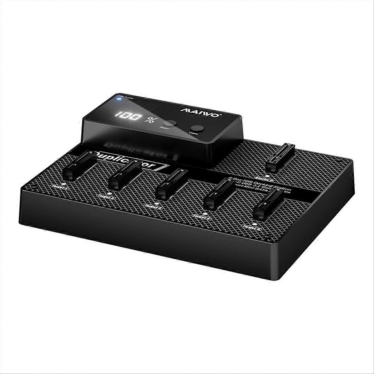  Offline Clone 6 Bay M.2 SSD Enclosure Case EU Plug