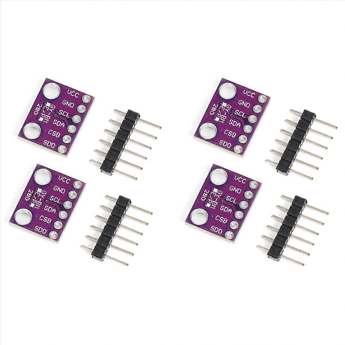 4PCS BME280 3.3V Sensor Module Atmospheric Pressure Temperature Humidity Sensors SPI Breakout -BME28
