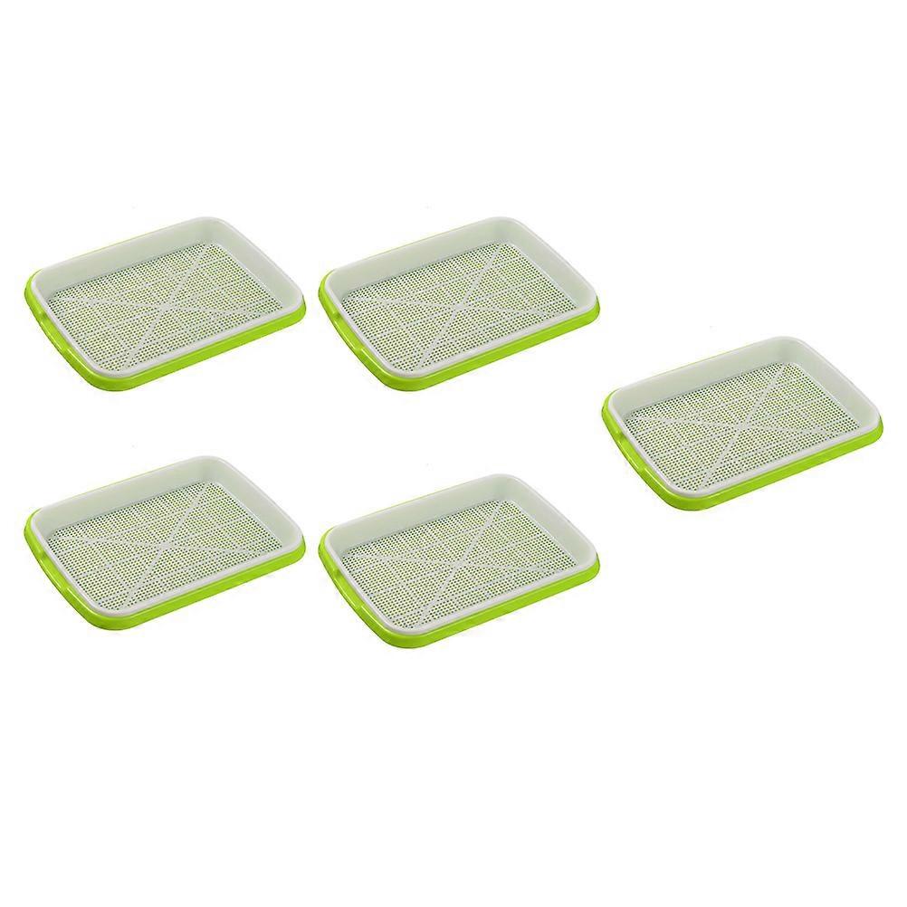 Sprouter Tray Hydroponic Germinating Basin for Growth 5Pcs Garden Use