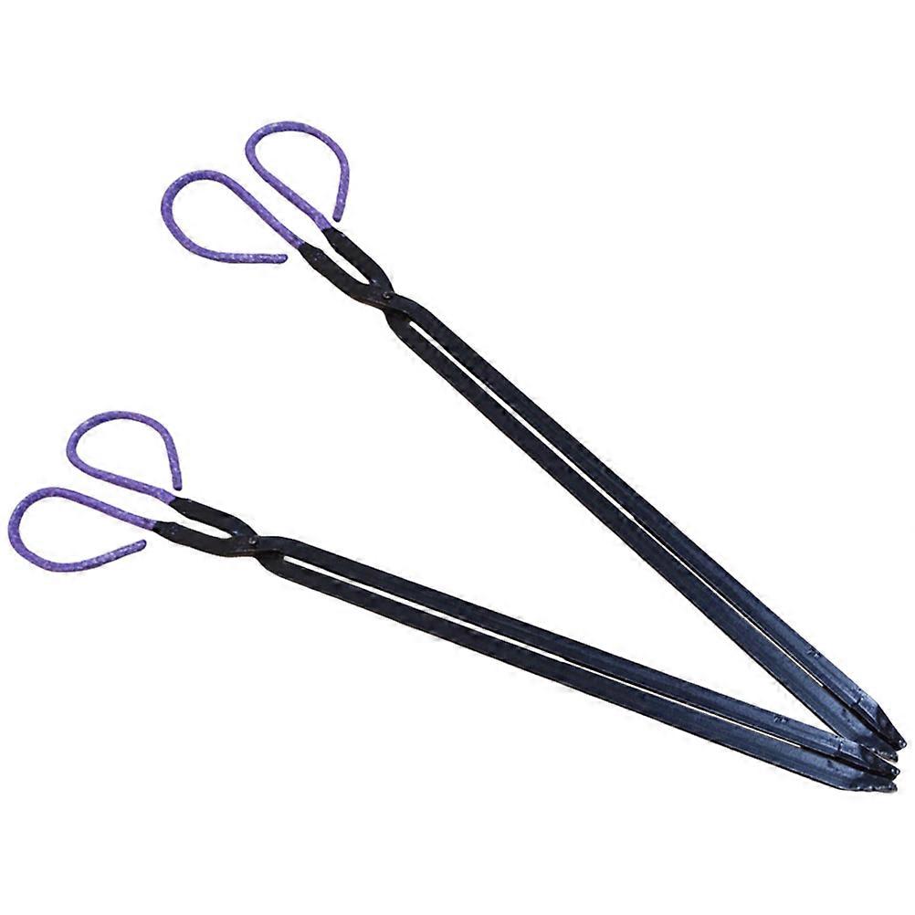 Fireplace Tongs Garbage Pickup Tools Practical Household Clips 2Pcs for Home