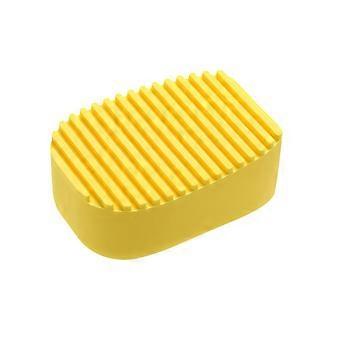 Candy Color Silicone Washboard Creative Mini Håndholdt Klesvask Vaskebrett Multipurpose Klesvask Rengjøring Brush Klær Vaskebørster (gul)