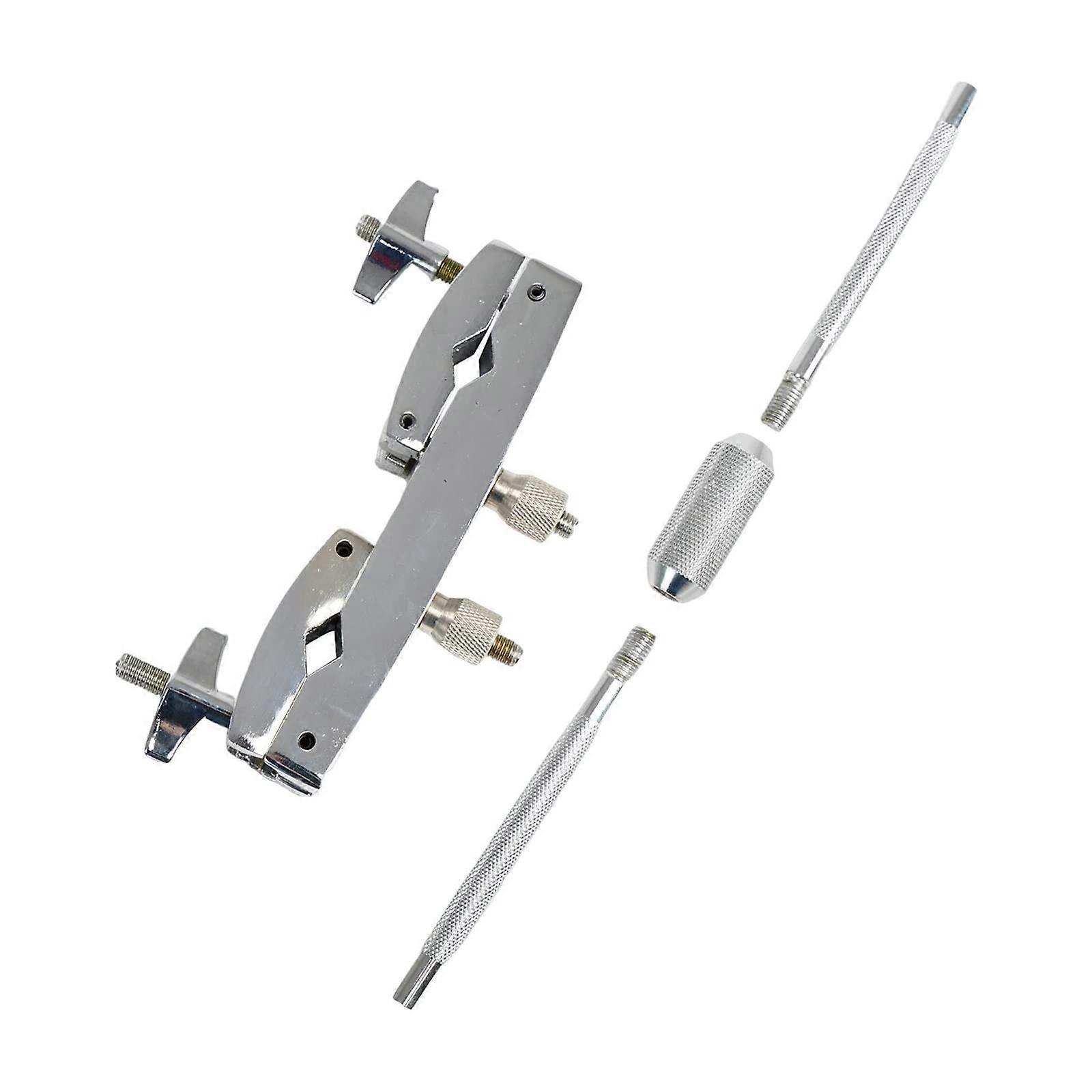 Adjustable Cowbell Mount Bracket with Secure Clamp for Cymbal Stand and Drum Kit
