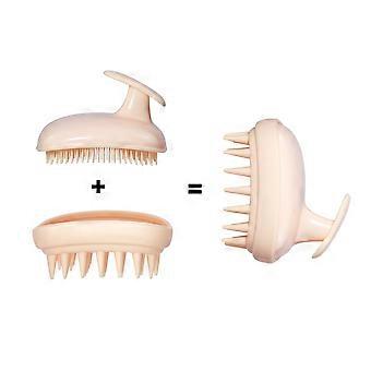 2-in-1 Scalp Massager and Shampoo Brush, Exfoliating Brush for Dandruff Removal and Hair Growth, Detangling Brush for Wet or Dry Hair