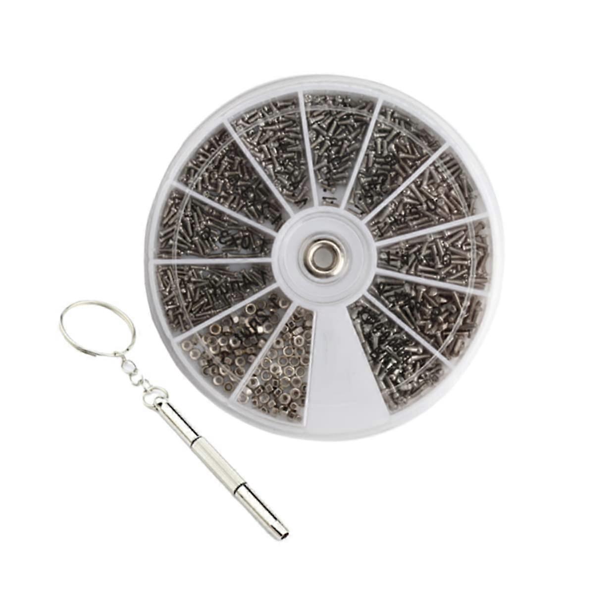 Eyeglass  Kit with Precision Screwdriver Set for Frameless Glasses and Watch Quick Fixes