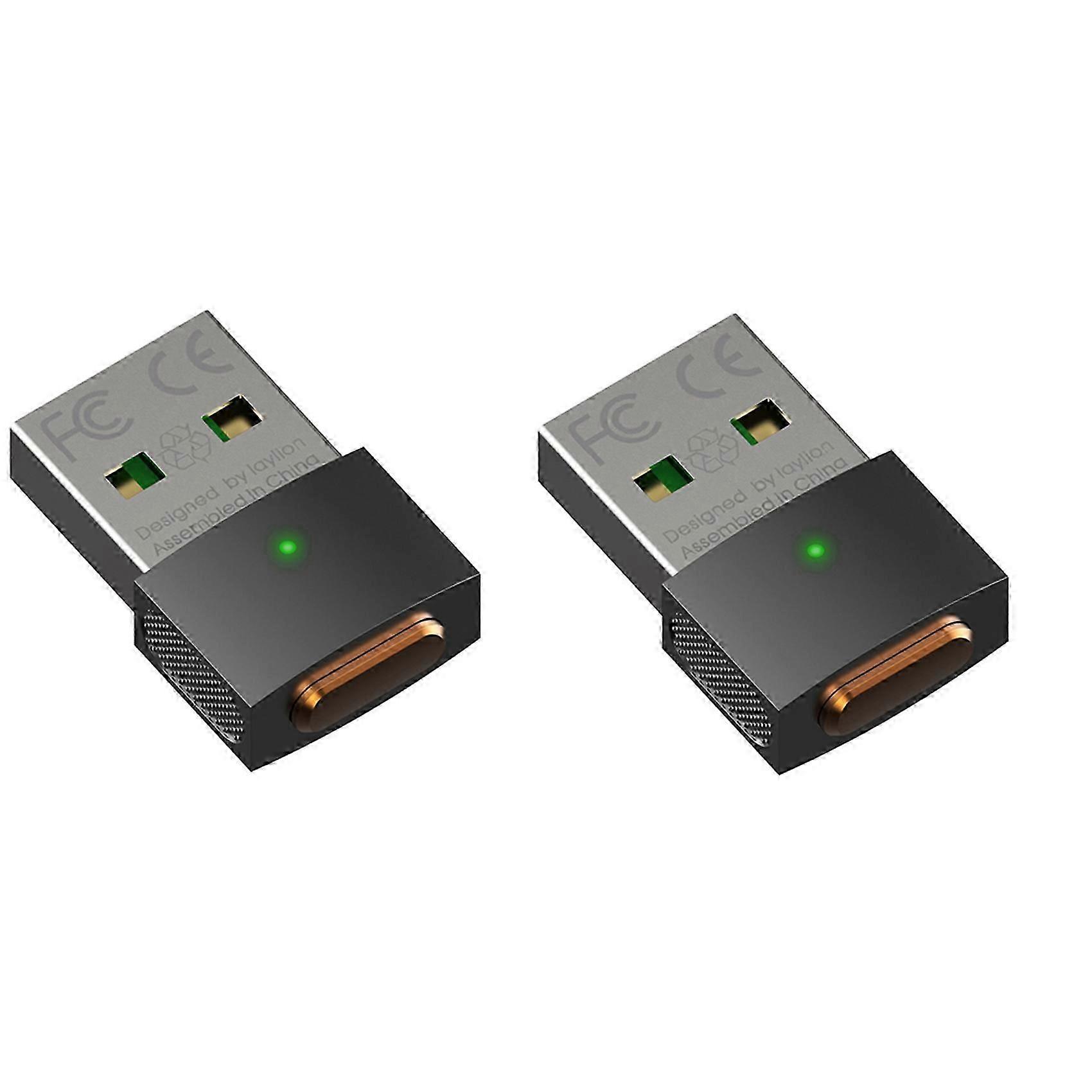 2X USB Mouse Mover Undetectable Mouse Jiggler with Memory Function Automatic Mouse Mover Jiggler Kee