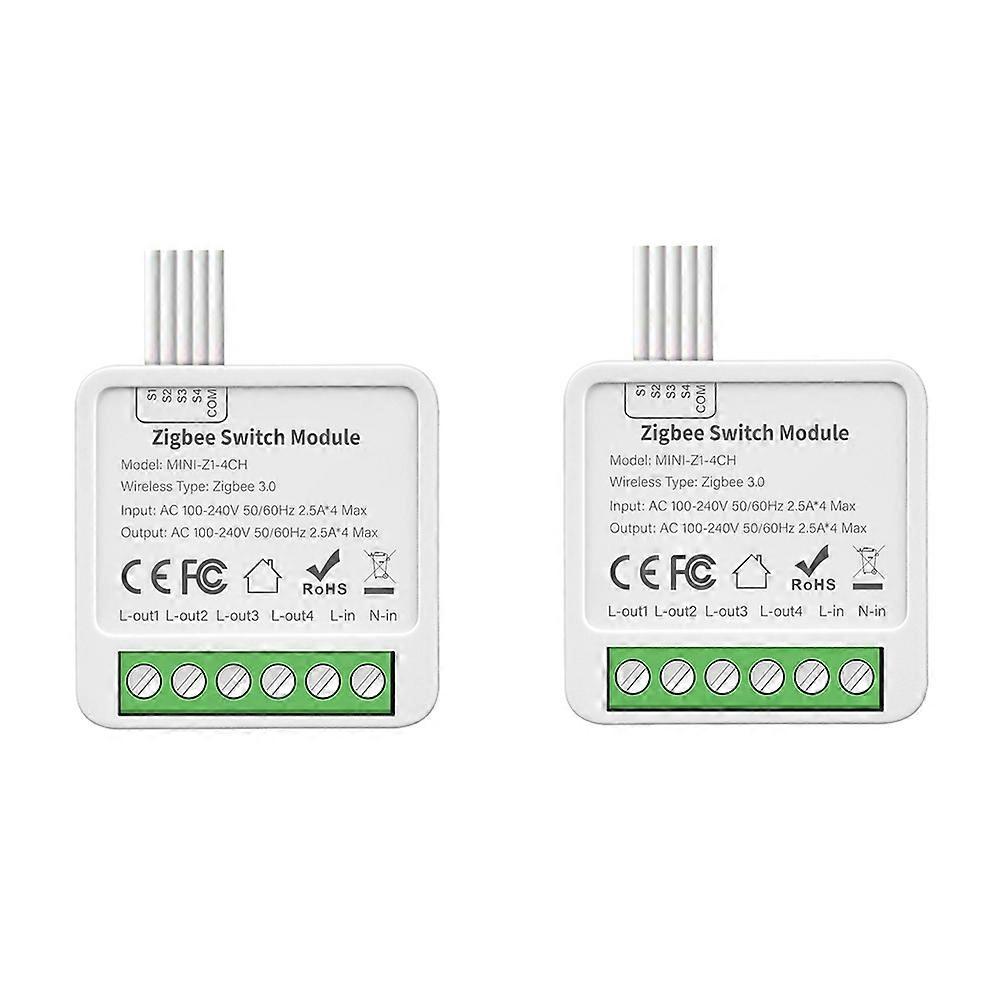 ZigBee Relay Switch Module 4 Channels AC100-240V on/Off Switch