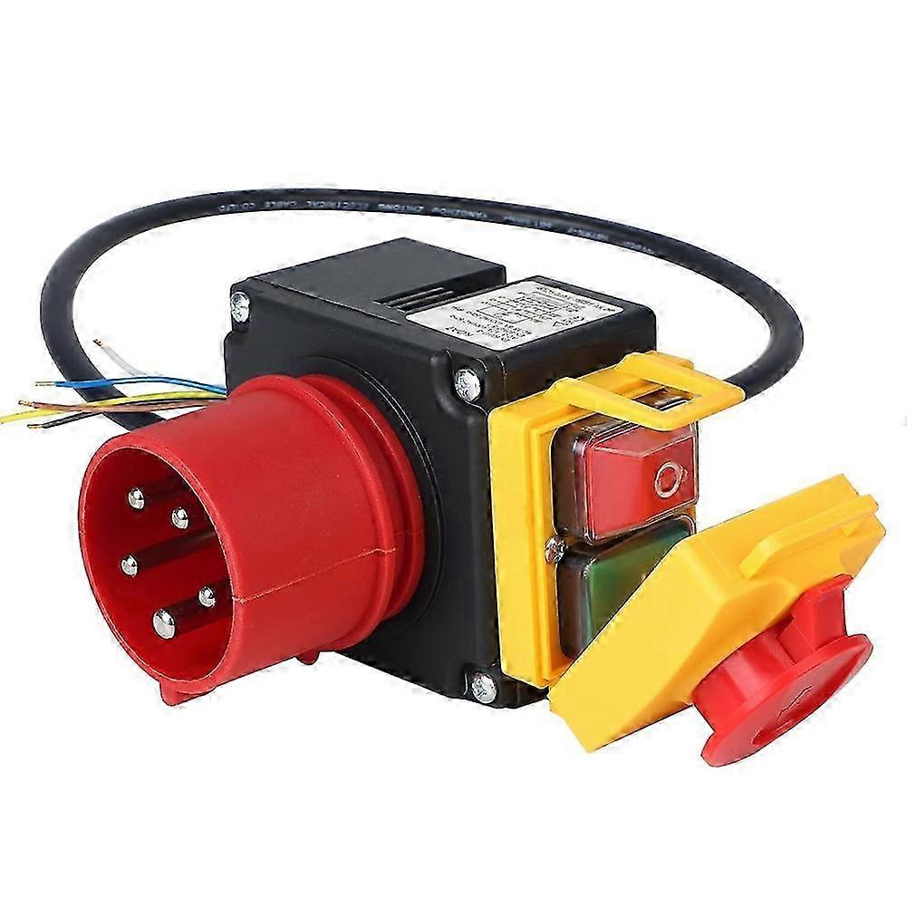 Emergency Stop Switch Machine Switch 3-Phase 400 V with 80 cm Cable Safety Switch Zero Voltage Switch Equivalent KOA7