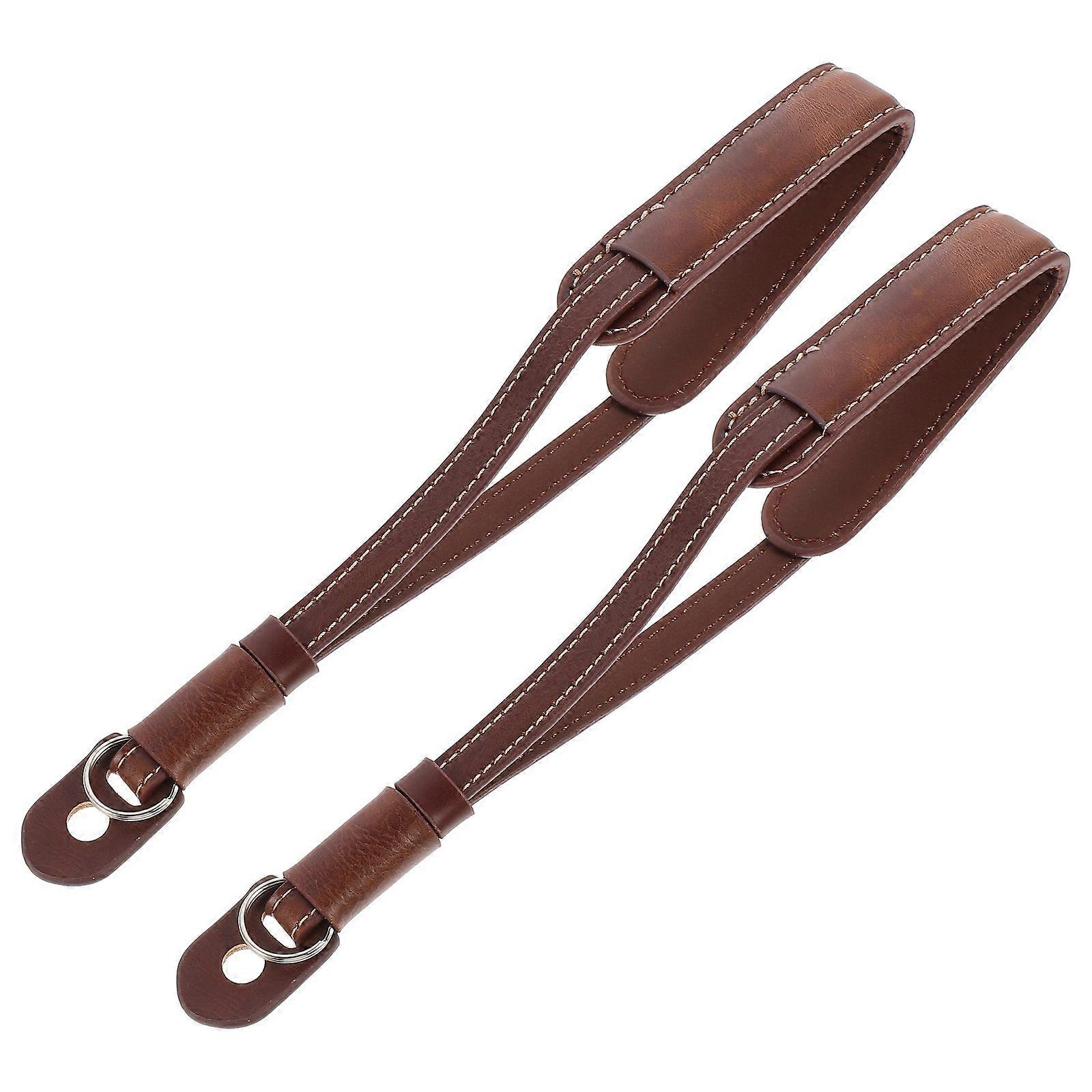 Adjustable Camera Wrist Strap PU 2Pcs Quick Release Hand Strap