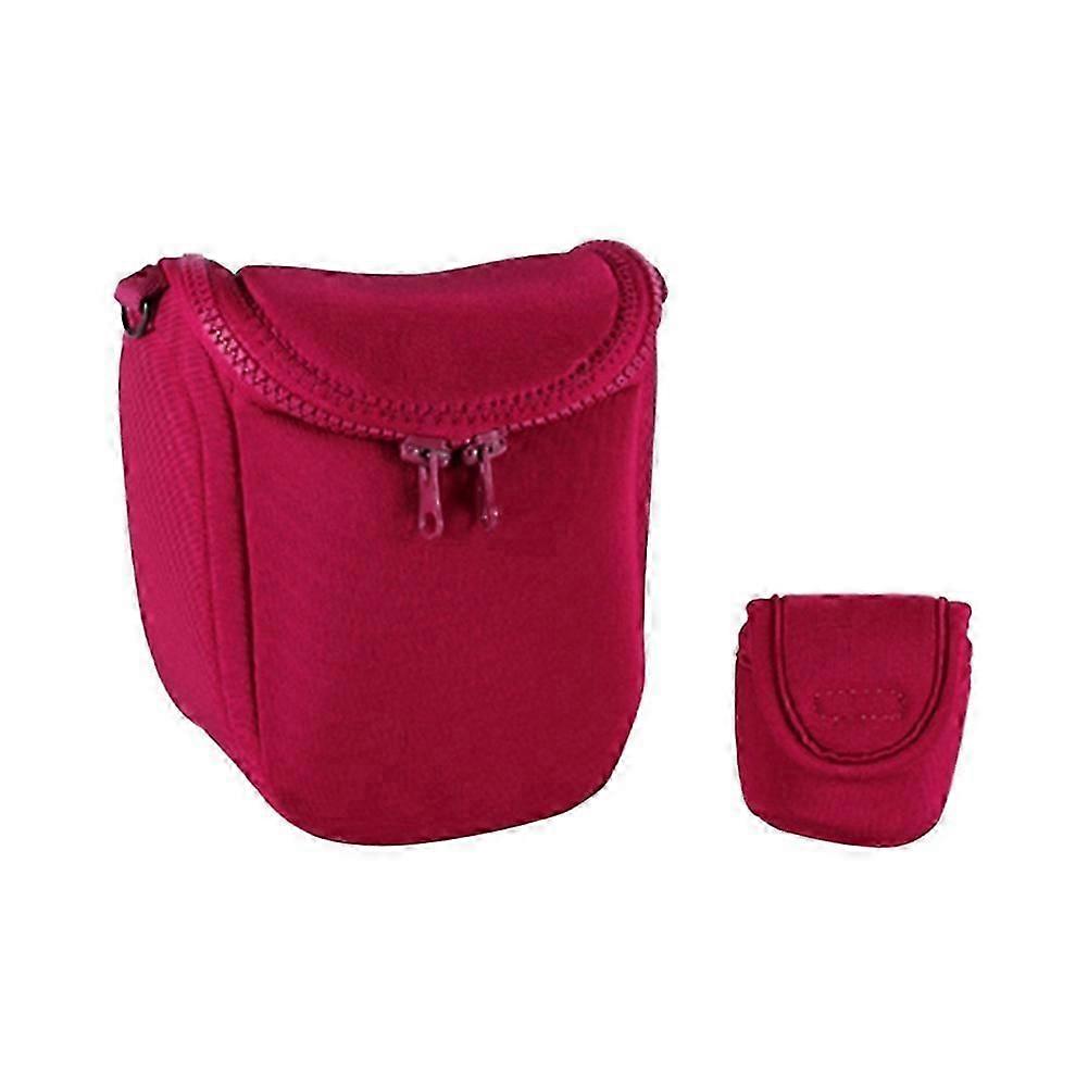 Waterproof soft camera bag for single-lens/mirror cameras, red
