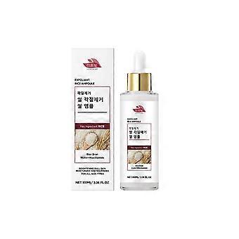 2 flaconi di Essenza Esfoliante al Riso, Esfoliazione delicata, Idrata e ammorbidisce la pelle del viso, Migliora la luminosità e la tonicità