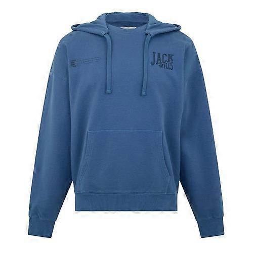 Jack Wills Mens Logo Regular Drawstring Hoodie