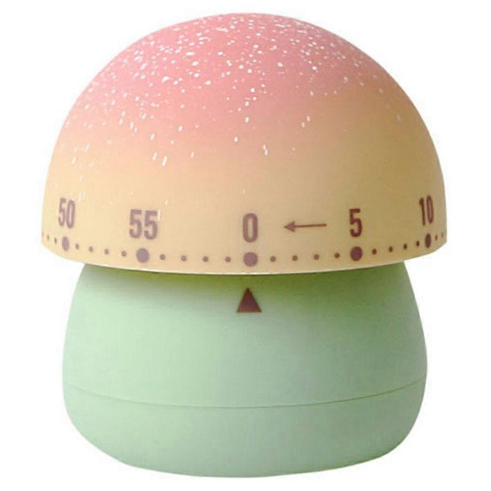 Dreamy Mushroom-Shaped Mechanical Timer 60 Minutes Kitchen Countdown Timer for Study Cooking