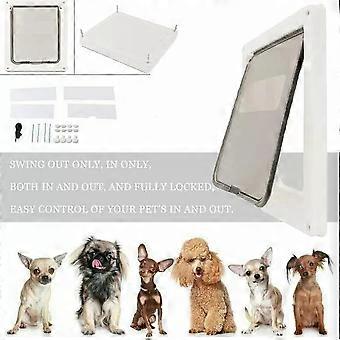 Large Cat Safe Door Flap 2 Way Locking Tunnel Pet Entry For Cats Small Dogs UK