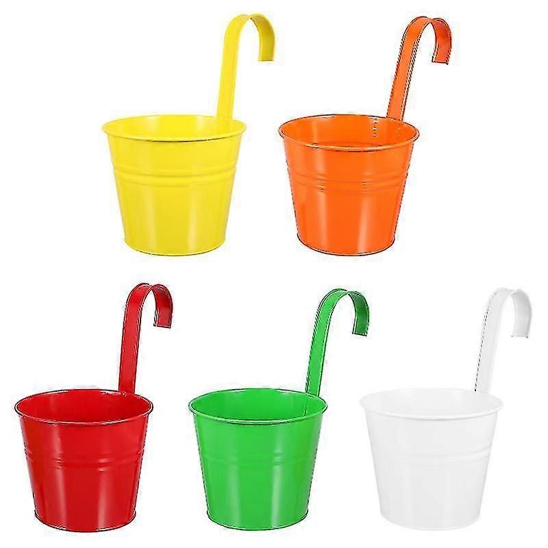 5pcs Storage Hooks, Iron Hanging Flower Pot
