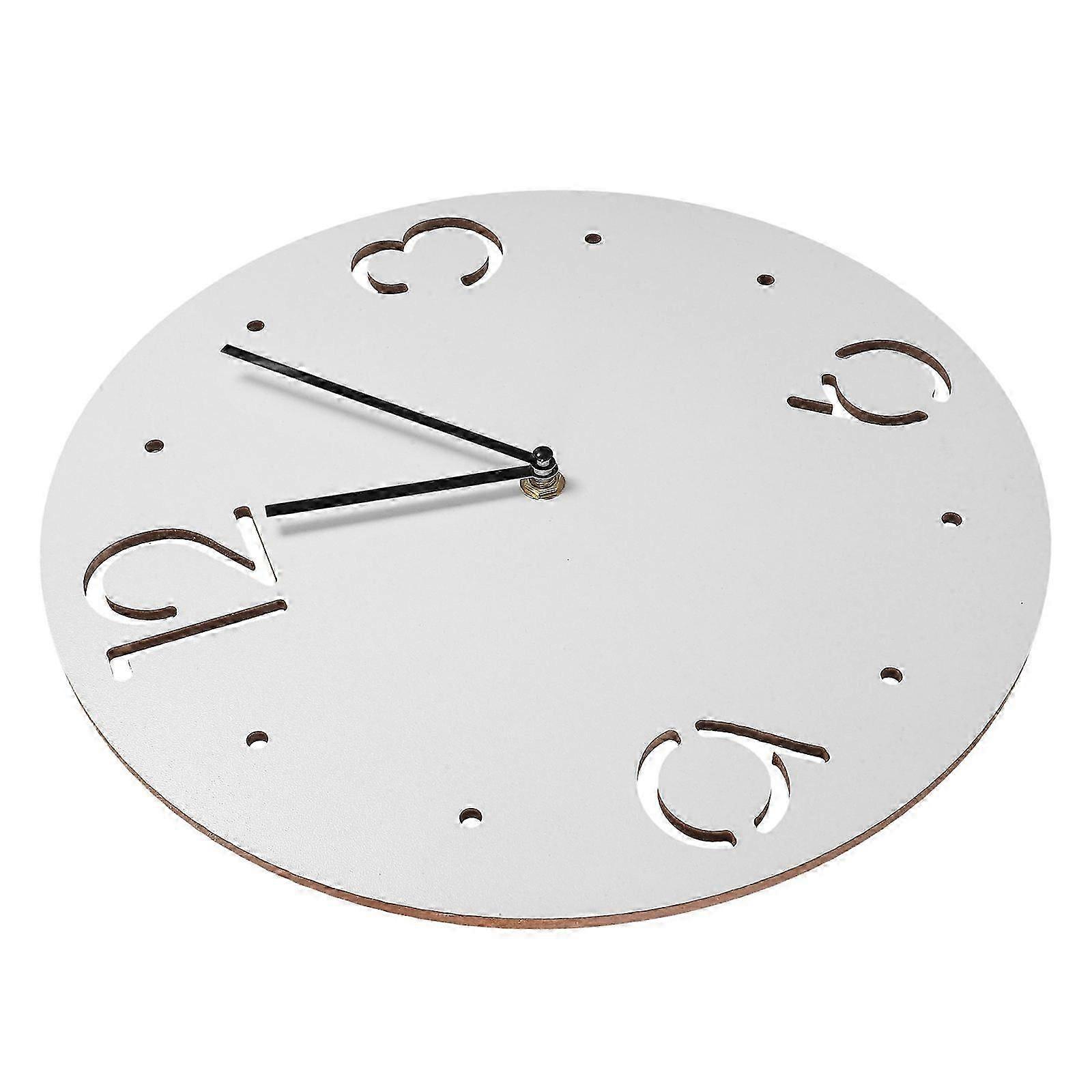 Arabic Numeral Clock Acrylic Wall Clock for Keeping Time White