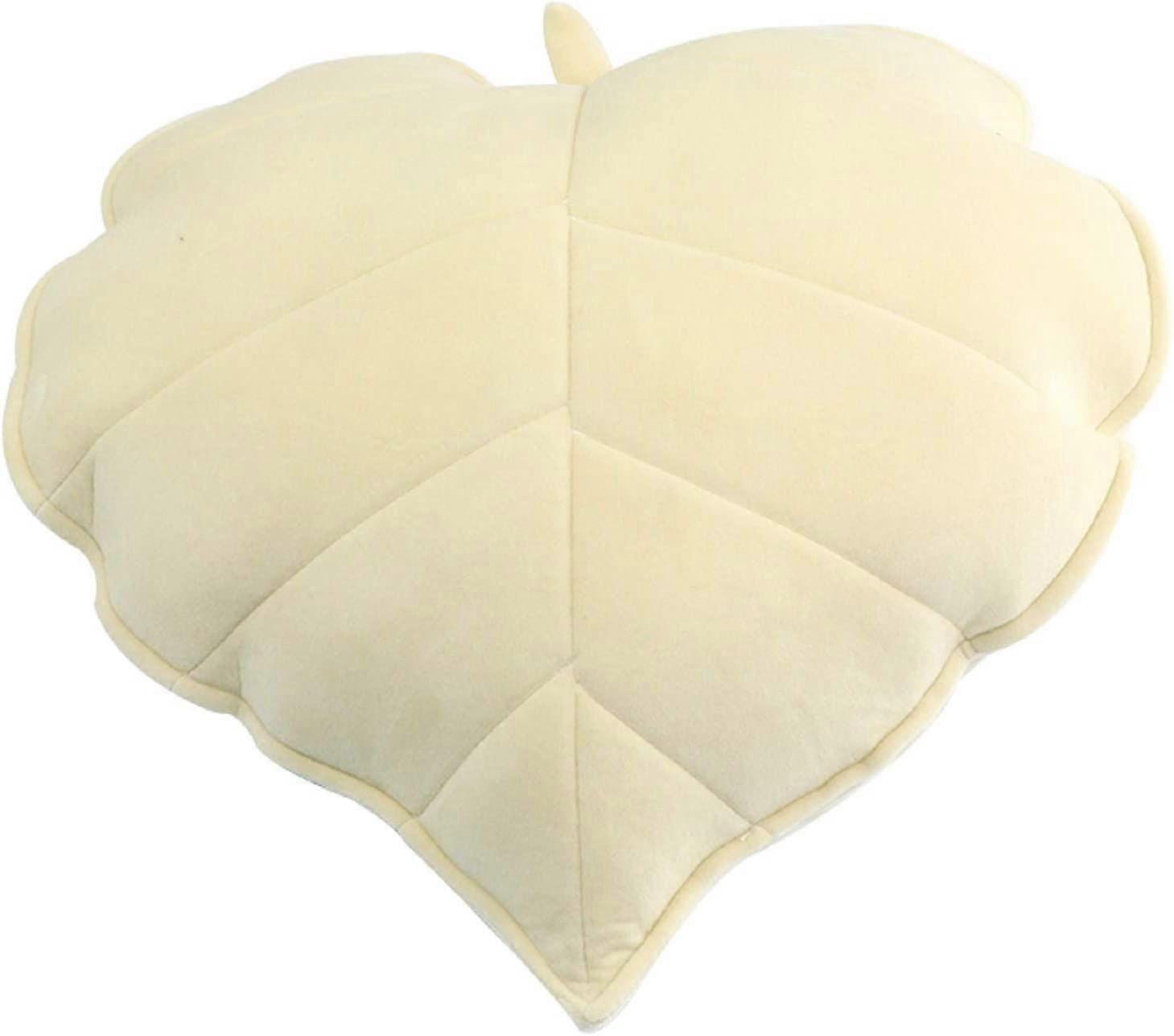 3D Blader Husholdnings Sofa Pute Dekorasjon (Bone Beige)