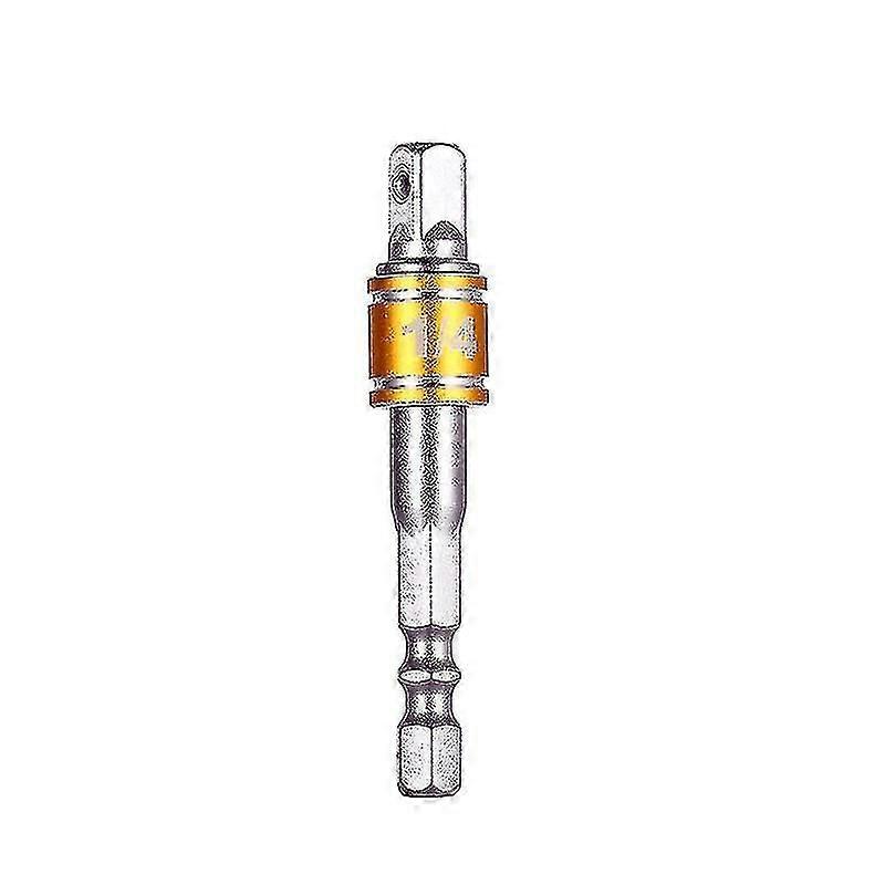 1/4" Hex Shank Socket Adapter Extended Impact Drill Bit Tool (argintiu) Single