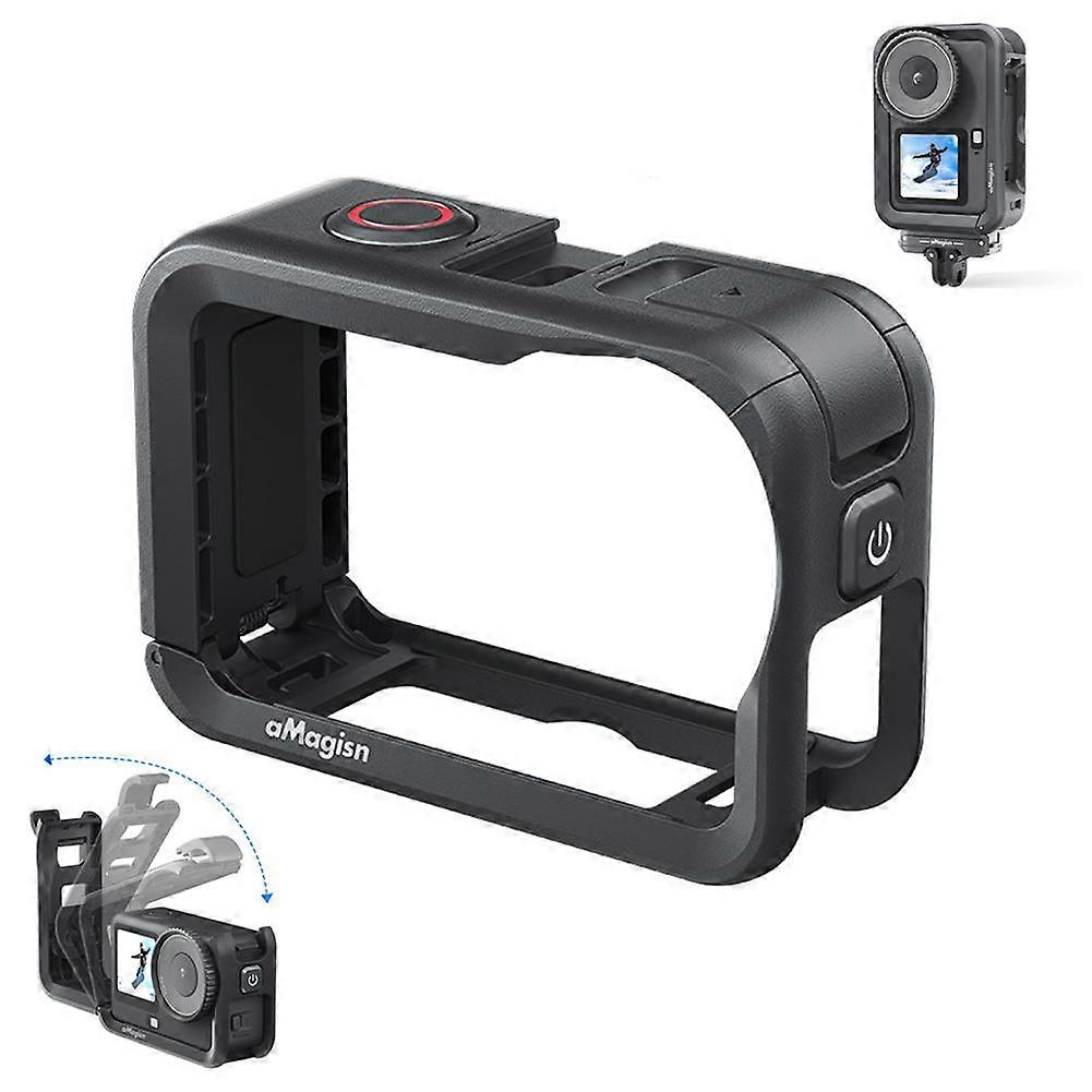 Multi-Function Plastic Cage for DJI OSMO Action 6 Black