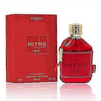 Perfume Nitro Red Dumont EDP 3.4 Fl Oz 100ML para Homens e Mulheres Fragrância de Longa Duração