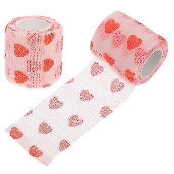 2pcs Pet Self Adherent Bandage Wrap Non-Woven Tape Horse Bandage Wrap Cat Bandage Wrap Bird Bandage Wrap Animal Tape for Dog Legs Paws Wound