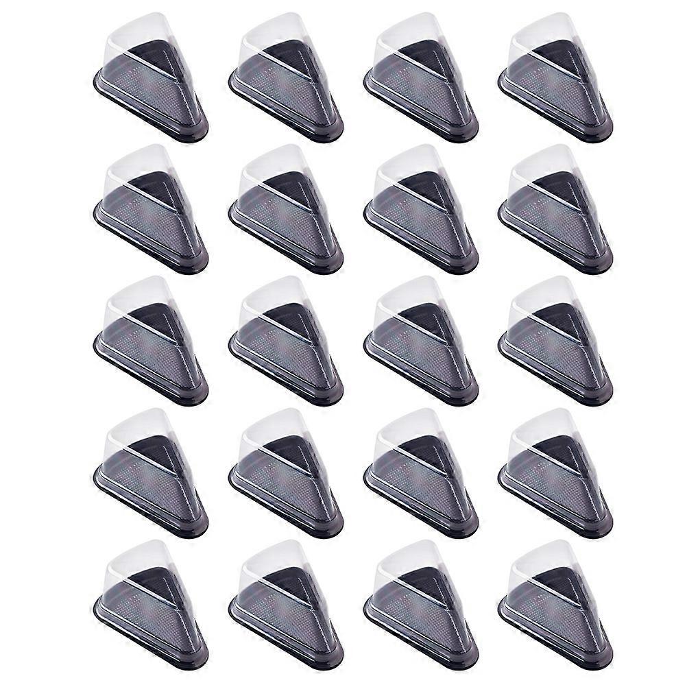 Dessert Boxes Triangle Cake Boxes for Storage 50Pcs Black Mousse Cake