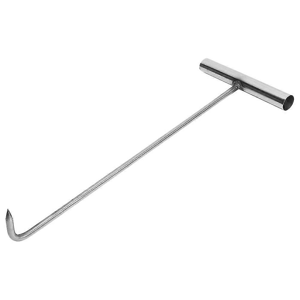 Stainless Steel Manhole Hook T Shape Hook compatible with Pull 3Pcs Lifting Tool