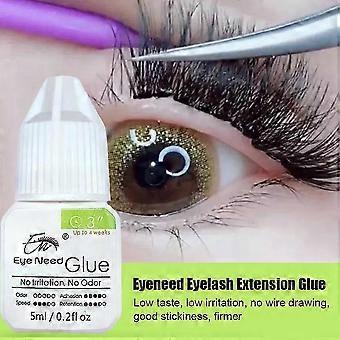Wimpernkleber 5 ml, geruchlos, schnelltrocknend, für alle Hauttypen, für Wimpernverlängerungen für Anfänger, unsichtbarer Halt