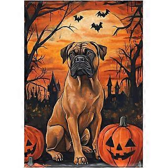 Halloween Bullmastiff Jigsaw Puzzle - Pet Pumpkin Costume Portrait for Bullmastiff Owner SQZ1004